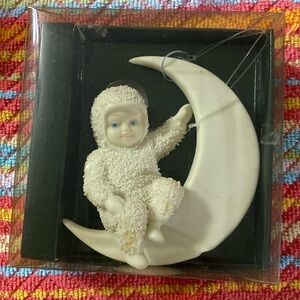 🌙 Snowbabies🌙 Moon Beams Bisque Ornament crescent 1997 retired in box vntg euc